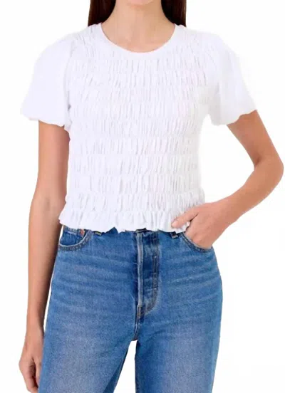 Goldie Lana Princess Top In White