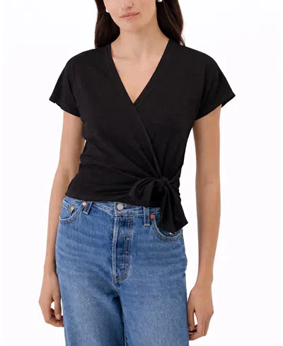 Goldie Lewinter Ballet Wrap Top In Black
