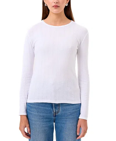 Goldie Lewinter Blaire Pointelle Top In White