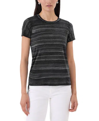 Goldie Lewinter Cabana Stripe Boy Tee In Black
