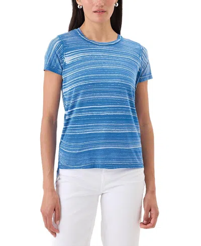 Goldie Lewinter Cabana Stripe Boy Tee In Blue
