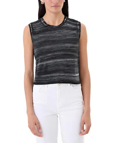 Goldie Lewinter Cabana Stripe Crop Tank In Black