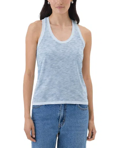 Goldie Lewinter Coastal Sunwash Racerback Tank Top In Blue