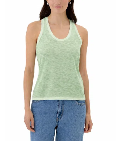 Goldie Lewinter Coastal Sunwash Racerback Tank Top In Green
