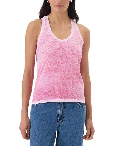 Goldie Lewinter Coastal Sunwash Racerback Tank Top In Pink