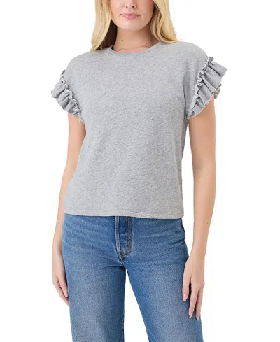 Goldie Lewinter Heathered Ruffle Top In Multi