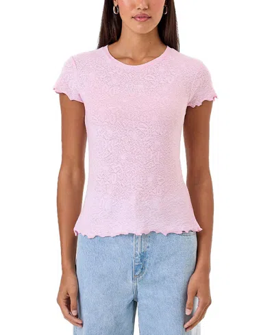 Goldie Lewinter Love Story Tee In Pink