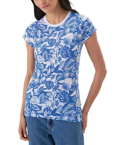 Goldie Lewinter Paradise Ringer Tee In Blue