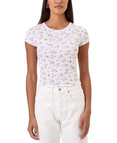 Goldie Lewinter Petite Fleur Baby Tee In White