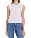 Goldie Lewinter Pocket Tee In White