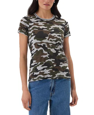 Goldie Lewinter Rebel Ringer Tee In Gray