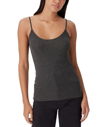 Goldie Lewinter Ribbed Cami In Gray