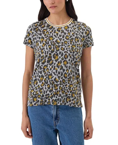 Goldie Lewinter Safari Ringer Tee In Gray