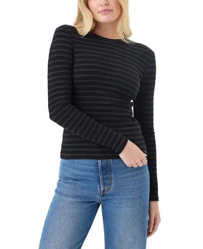 Goldie Lewinter Shadow Stripe Top In Black