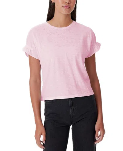 Goldie Lewinter Signature Slub Puff & Ruffle Sleeve In Pink