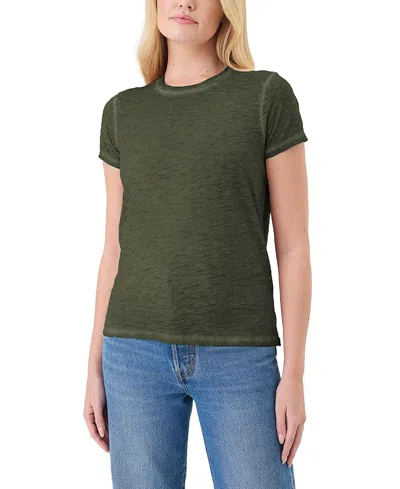 Goldie Lewinter Vintage-like Wash Boy Tee In Green