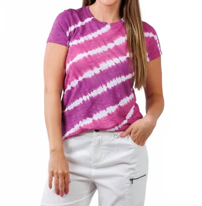 Goldie Lightning Tie Dye Boy Tee In Orchid/grape In Purple