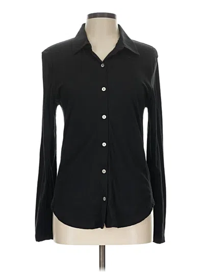 Pre-owned Goldie Long Sleeve Blouse In Black