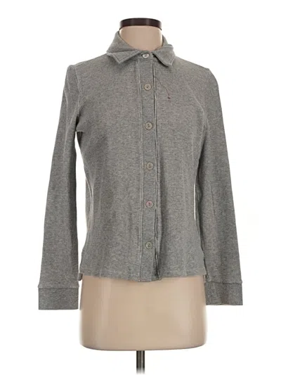 Pre-owned Goldie Long Sleeve Button Down Shirt In Gray