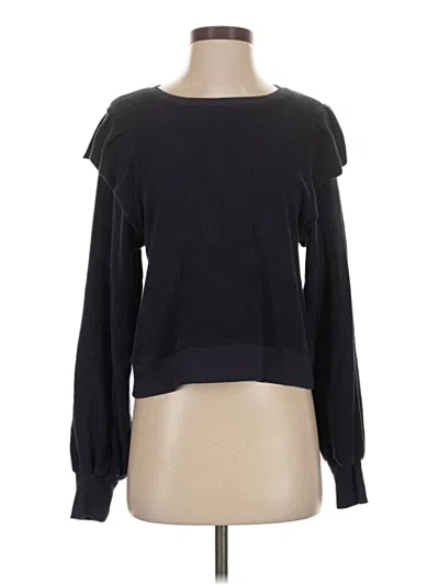 Pre-owned Goldie Long Sleeve Top Black Boatneck Tops