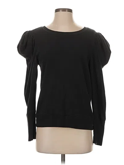 Pre-owned Goldie Long Sleeve Top Black Boatneck Tops