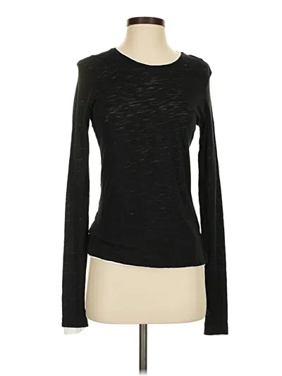Pre-owned Goldie Long Sleeve Top Black Boatneck Tops