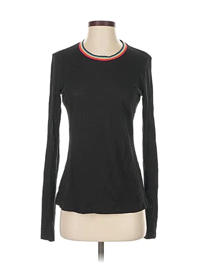 Pre-owned Goldie Long Sleeve Top Black Crew Neck Tops