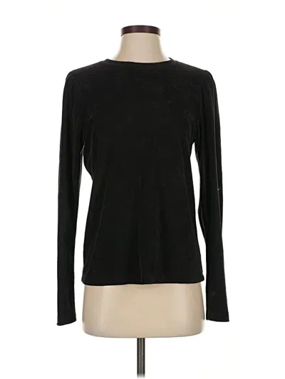 Pre-owned Goldie Long Sleeve Top Black Crew Neck Tops