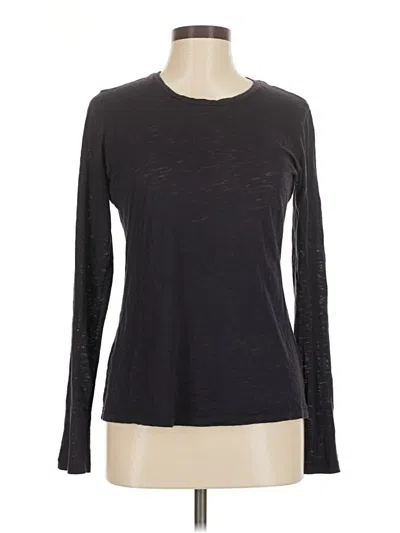 Pre-owned Goldie Long Sleeve Top Black Crew Neck Tops