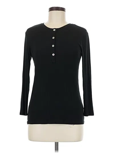 Pre-owned Goldie Long Sleeve Top Black Keyhole Neckline Tops
