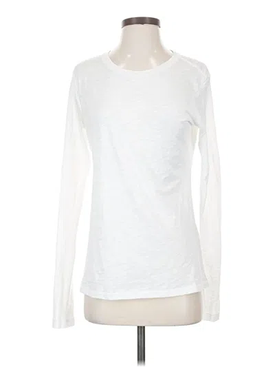 Pre-owned Goldie Long Sleeve Top White Crew Neck Tops