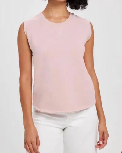 Goldie Melrose Raglan Muscle Top In Rose Quartz In Pink