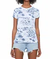 Goldie Palm Island Ringer Tee In Limoges In Blue
