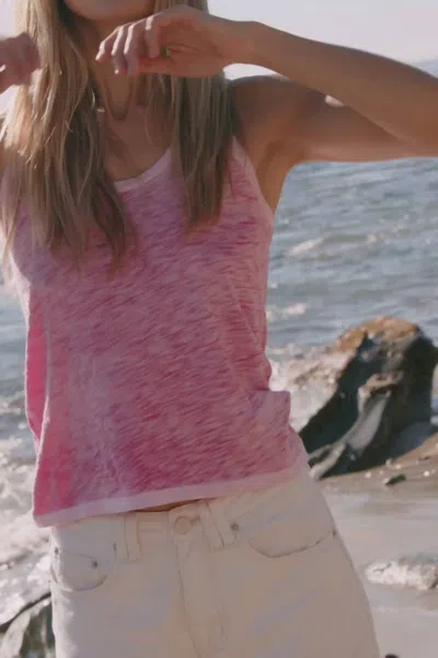 Goldie Racerback Tank In Hot Pink