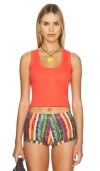 GOLDIE RIB CROP TANK TOP