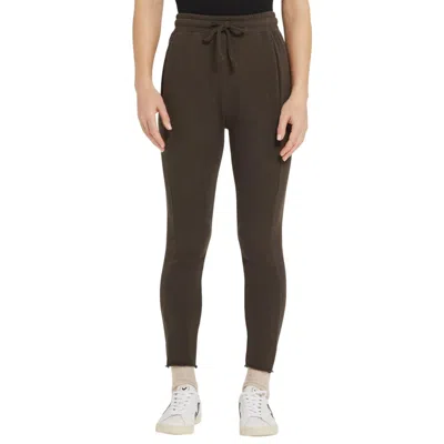 Goldie Rogue French Terry Everyday Pant In Brown