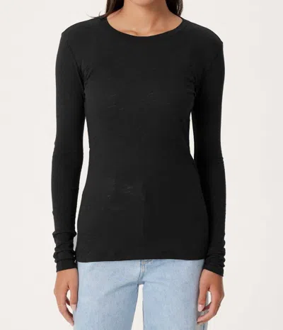 Goldie Signature Slub Long Sleeve Tee In Black