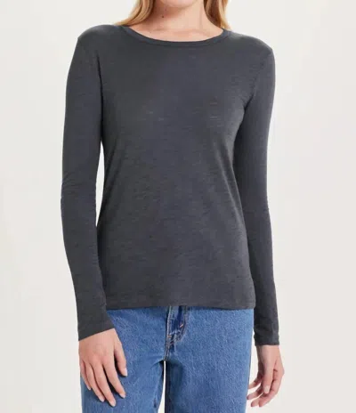 Goldie Signature Slub Long Sleeve Tee In Iron