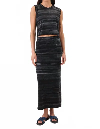 Goldie Sleeveless Tie Dye Crop Tank In Black