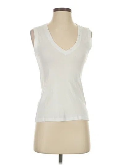Pre-owned Goldie Sleeveless Top Ivory V-neck Tops In White