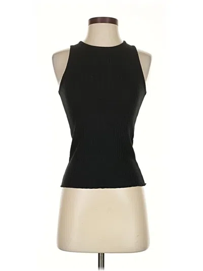 Pre-owned Goldie Tank Top Black Halter Neckline Tops