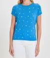 Goldie Tees Galaxy Drop Shoulder Crop Tee In Blue In Blue