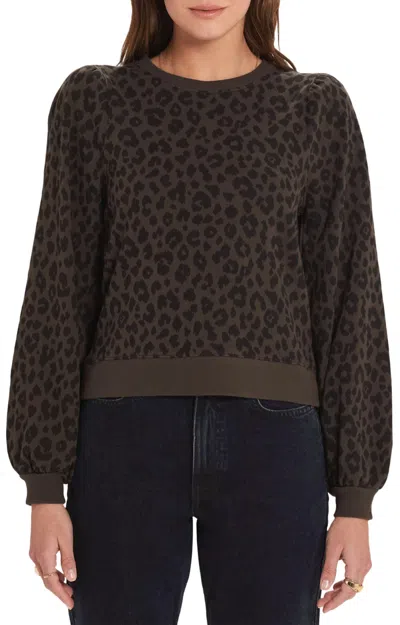 Goldie Tees Leopard Sweatshirt In Multi