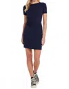 Goldie Tees Mia Mini Dress In Navy In Blue