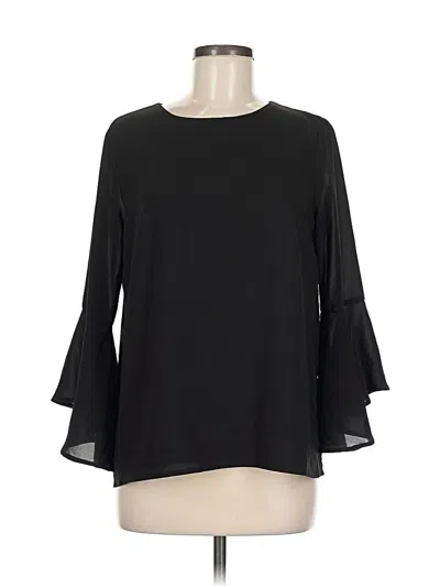 Pre-owned Goldray 3/4 Sleeve Blouse In Black