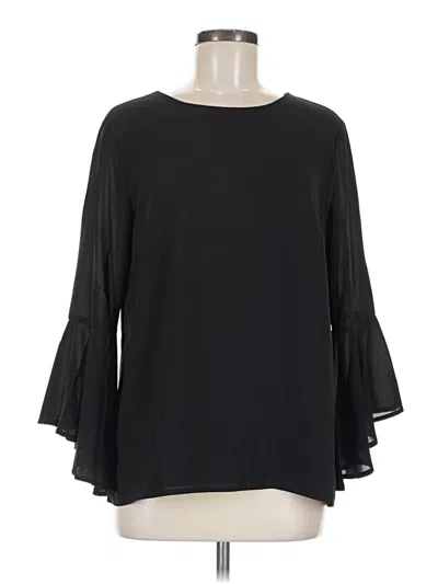 Pre-owned Goldray 3/4 Sleeve Blouse In Black