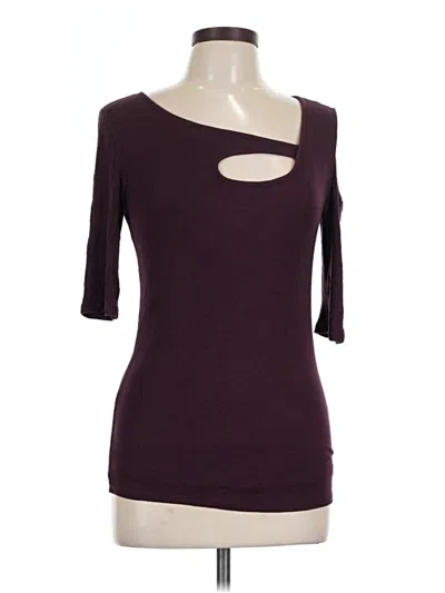 Pre-owned Goldray 3/4 Sleeve T-shirt In Burgundy