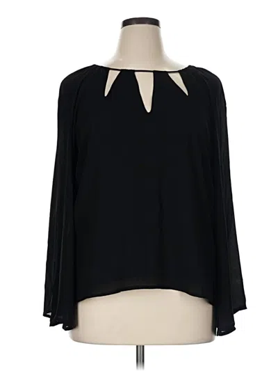 Pre-owned Goldray Long Sleeve Blouse In Black