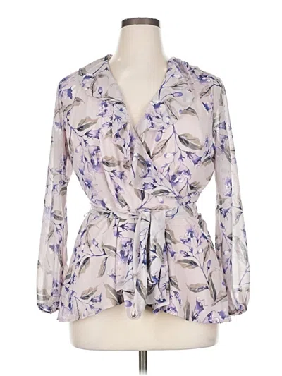 Pre-owned Goldray Long Sleeve Blouse In Purple
