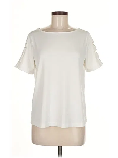 Pre-owned Goldray Short Sleeve Blouse In White